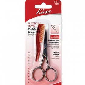 KISS MUSTACHE BEARD SCISSOR & COMB SCI01